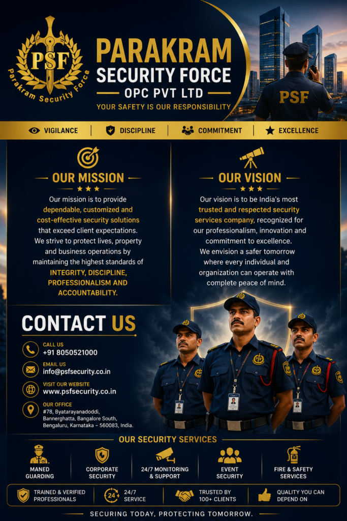 About Us – PSF Parakram Security Force (OPC) Pvt.
